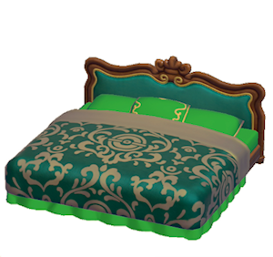 Green Antique bed
