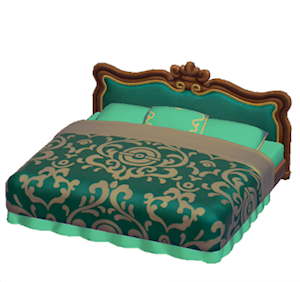Aquamarine Antique bed