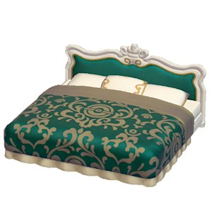 White Antique bed