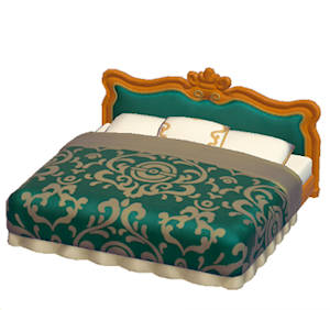 Orange Antique bed