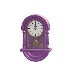 Purple Antique clock