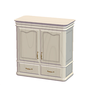 White Antique closet