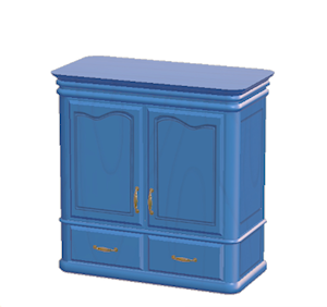 Blue Antique closet
