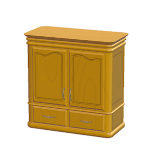 Yellow Antique closet