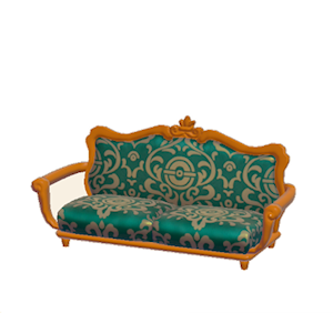 Orange Antique sofa