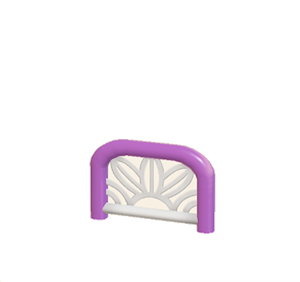 Purple Arched barrier (leaf pattern)