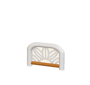 Brown Arched barrier (leaf pattern)