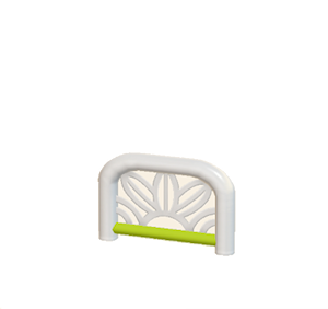 Lime Arched barrier (leaf pattern)