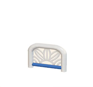Navy Arched barrier (leaf pattern)