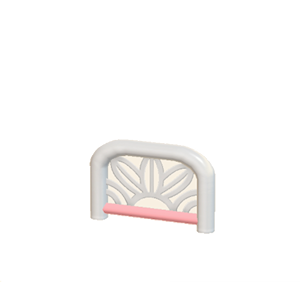 Pink Arched barrier (leaf pattern)