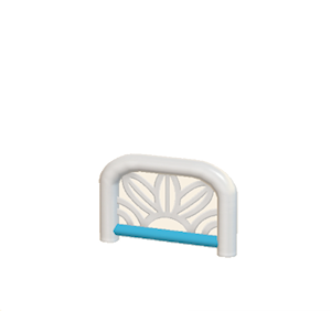 Blue Arched barrier (leaf pattern)