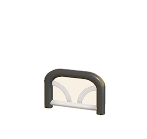 Black Arched barrier