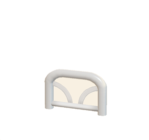 White Arched barrier