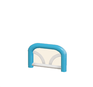 Blue Arched barrier