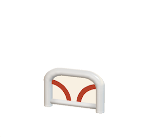 Red Arched barrier