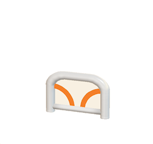 Orange Arched barrier