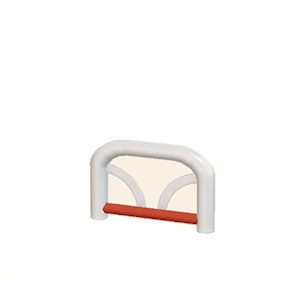 Red Arched barrier