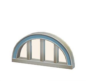 Blue Arched fencing