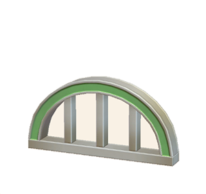 Green Arched fencing