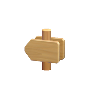 None Arrow sign