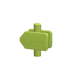 Lime Arrow sign