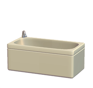 Beige Bathtub