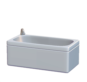 Gray Bathtub