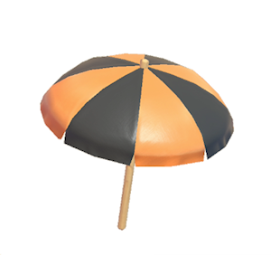 Black Beach parasol