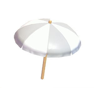 White Beach parasol