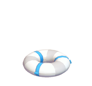 White Big swim ring