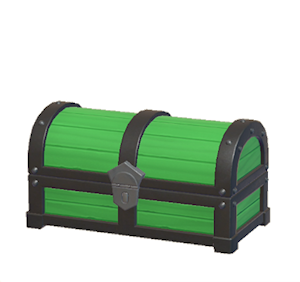 Green Big treasure chest