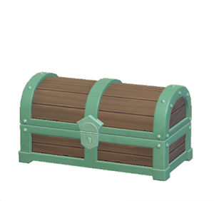 Aquamarine Big treasure chest