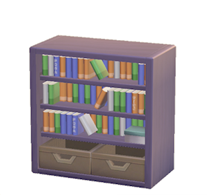 Plum Bookcase