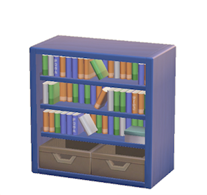 Navy Bookcase