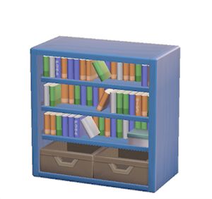 Blue Bookcase