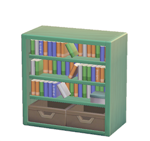 Aquamarine Bookcase