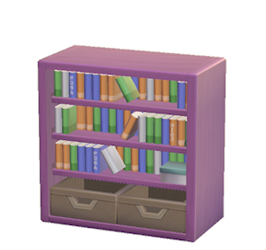 Purple Bookcase