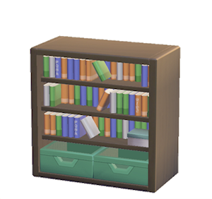 Aquamarine Bookcase