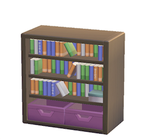 Purple Bookcase
