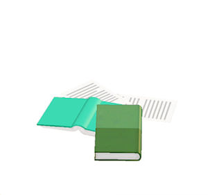 Aquamarine Book pile