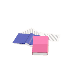 Rose Book pile
