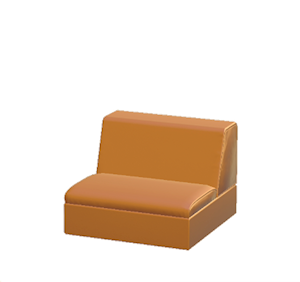 Brown Box Sofa