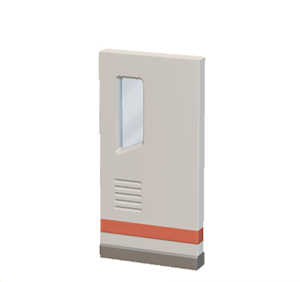 White Brainy door