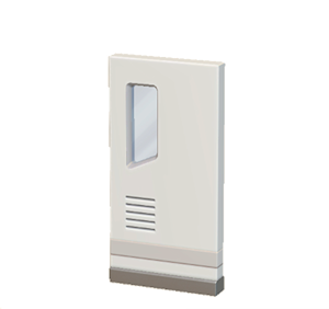 White Brainy door