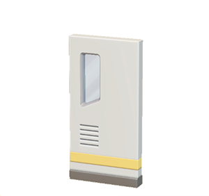 Yellow Brainy door