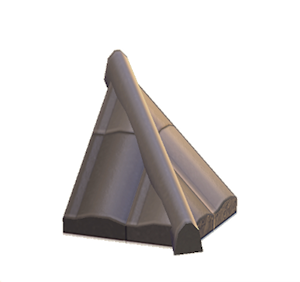 Beige Brick hipped roof
