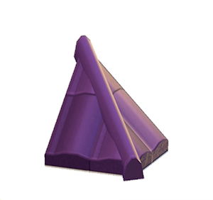 Purple Brick hipped roof