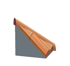 Gray Brick hipped roof