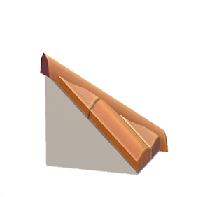 White Brick hipped roof