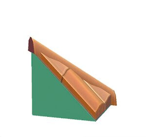 Aquamarine Brick hipped roof